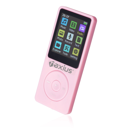 Naxius Player MP4 / MP3 AUX & Bluetooth MP-10 Pink